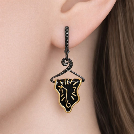 Серьги из Серебра 925 Приволжский ювелир арт. 397723-SH73, золочение + оксид.