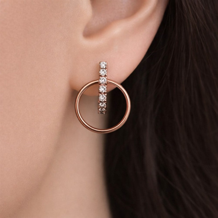 Серьги из Серебра 925 Приволжский ювелир арт. 39G947-FA11, KLIAR коричневый.