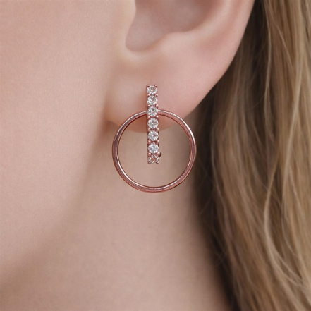 Серьги из Серебра 925 Приволжский ювелир арт. 39N947, KLIAR розовый.