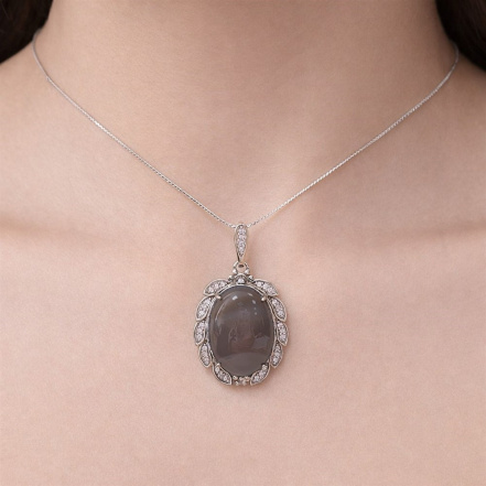 Подвеска из Серебра 925 Приволжский ювелир арт. 401813-BAFA11, Родирование.