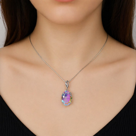 Подвеска из Серебра 925 Приволжский ювелир арт. 401857-GH99, Родирование.