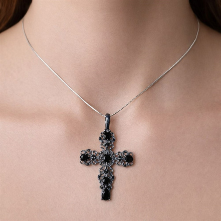 Подвеска из Серебра 925 Приволжский ювелир арт. 404422-SH73, чёрный оксид.