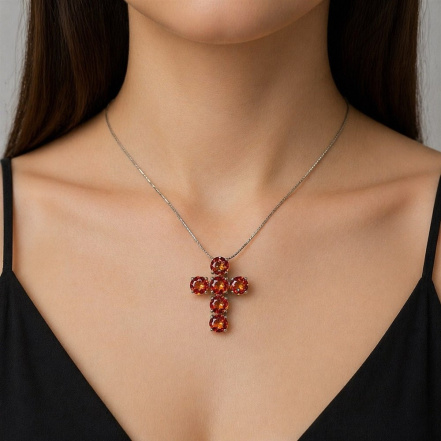 Подвеска из Серебра 925 Приволжский ювелир арт. 411117-GH42, Родирование.