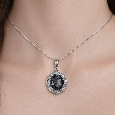 Подвеска из Серебра 925 Приволжский ювелир арт. 411118-FA11GH73, Родирование.