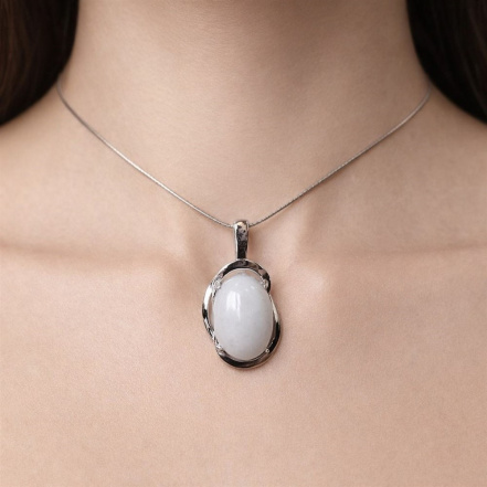 Подвеска из Серебра 925 Приволжский ювелир арт. 411145-NF07, Родирование.