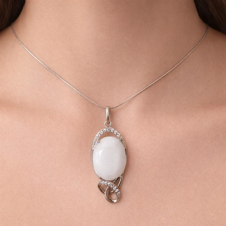 Подвеска из Серебра 925 Приволжский ювелир арт. 411199-FA11NF07, Родирование.