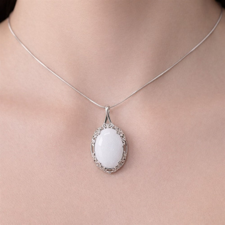 Подвеска из Серебра 925 Приволжский ювелир арт. 411214-NF07, Родирование.