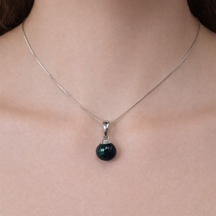 Подвеска из Серебра 925 Приволжский ювелир арт. 411282-ZM73, Родирование.