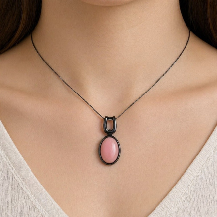 Подвеска из Серебра 925 Приволжский ювелир арт. 414163-KR46, чёрный оксид.