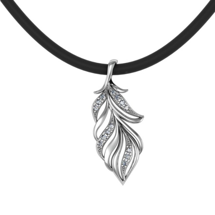 Подвеска из Серебра 925 Приволжский ювелир арт. 431991-FA11, Родирование.