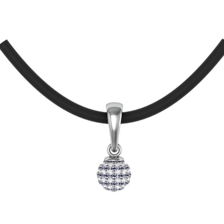 Подвеска из Серебра 925 Приволжский ювелир арт. 441147-SS, Родирование.