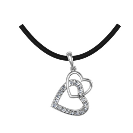 Подвеска из Серебра 925 Приволжский ювелир арт. 441150-FA11, Родирование.