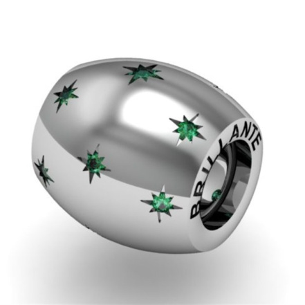 Подвеска из Серебра 925 Приволжский ювелир арт. 441184, Родирование.