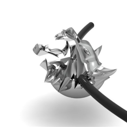 Подвеска из Серебра 925 Приволжский ювелир арт. 461042, Родирование.