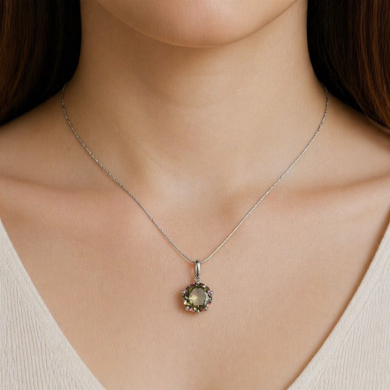 Подвеска из Серебра 925 Приволжский ювелир арт. 461154-GH5, Родирование.