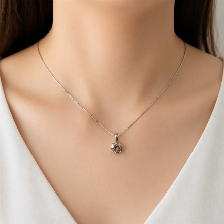 Подвеска из Серебра 925 Приволжский ювелир арт. 461159-MS75, Родирование.