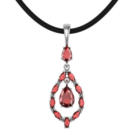 Подвеска из Серебра 925 Приволжский ювелир арт. 461597-FA11FA49, Родирование.