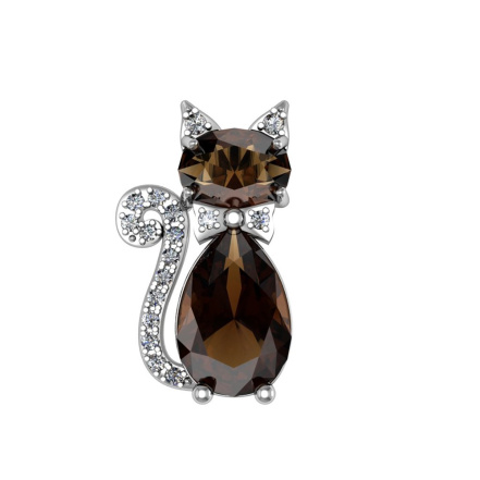 Подвеска из Серебра 925 Приволжский ювелир арт. 461923-FA11FA25, Родирование.