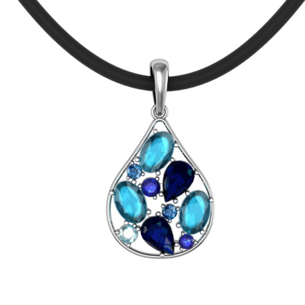 Подвеска из Серебра 925 Приволжский ювелир арт. 463166, Оксид.