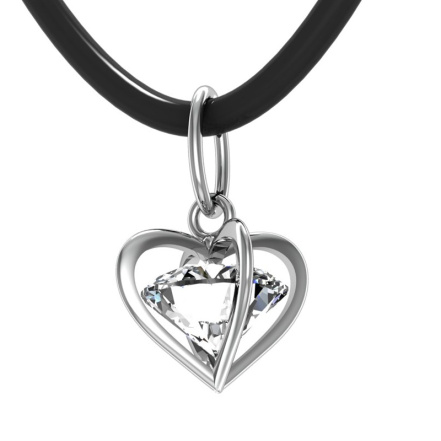 Подвеска из Серебра 925 Приволжский ювелир арт. 471292, Родирование.