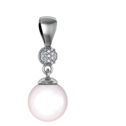 Подвеска из Серебра 925 Приволжский ювелир арт. 481227-FA11ZM07, Родирование.