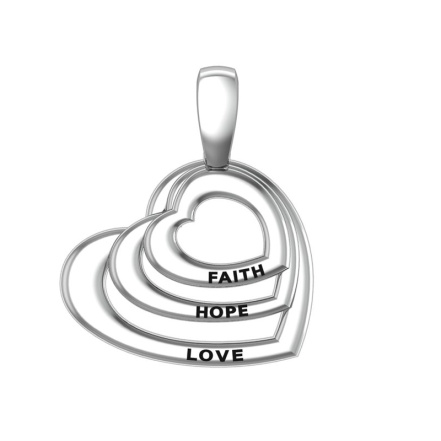 Подвеска из Серебра 925 Приволжский ювелир арт. 481842, Родирование.