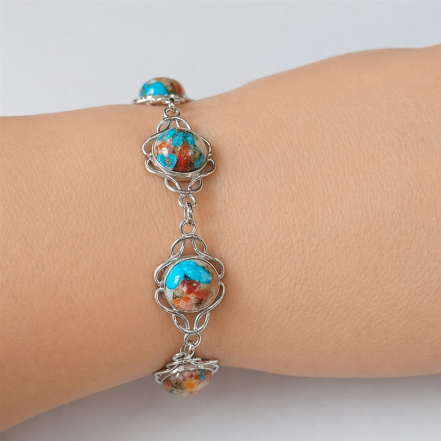 Браслет из Серебра 925 Приволжский ювелир арт. 611155-UB, Родирование.