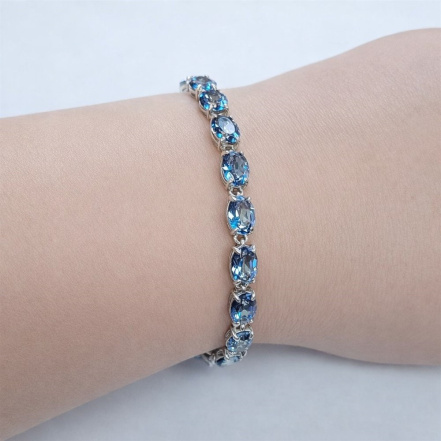 Браслет из Серебра 925 Приволжский ювелир арт. 611337-GH55, Родирование.