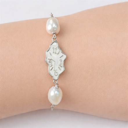 Браслет из Серебра 925 Приволжский ювелир арт. 611429-ZM, Родирование.