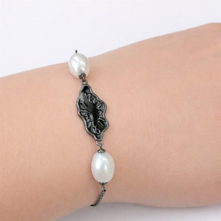 Браслет из Серебра 925 Приволжский ювелир арт. 614429-ZM, чёрный оксид.